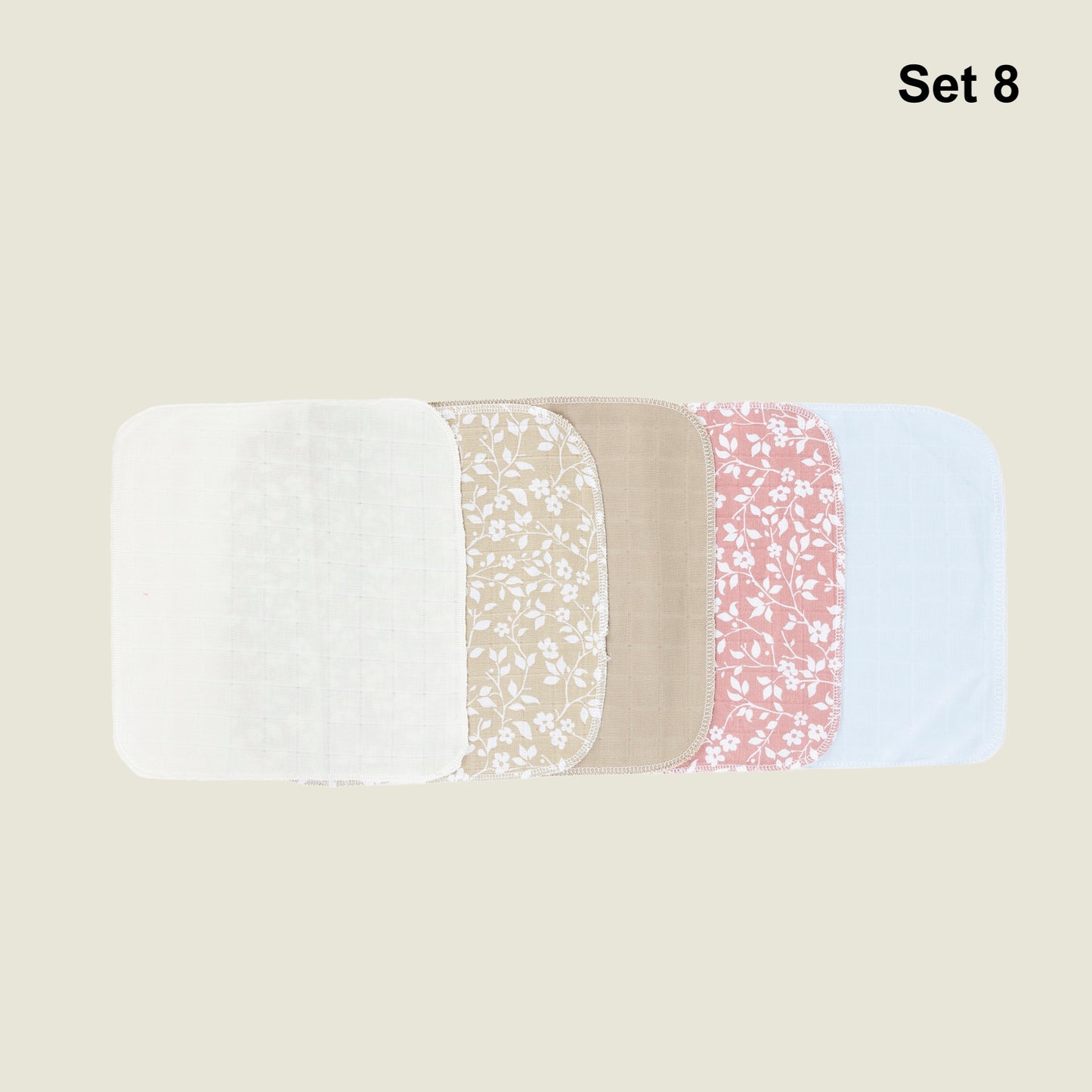 Set 3 Müslin Kumaş Ağız Mendili & Ter Bezi