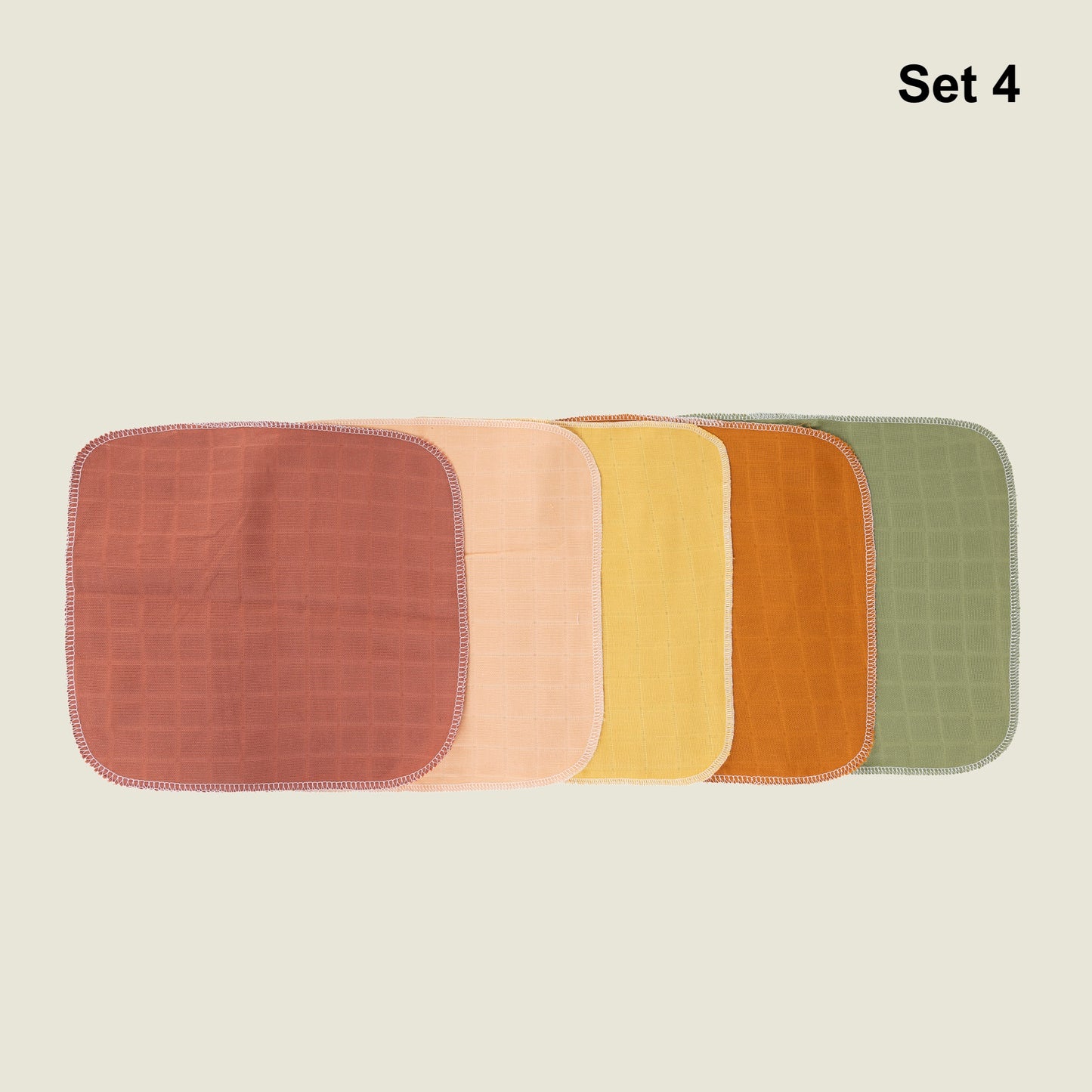 Set 3 Müslin Kumaş Ağız Mendili & Ter Bezi