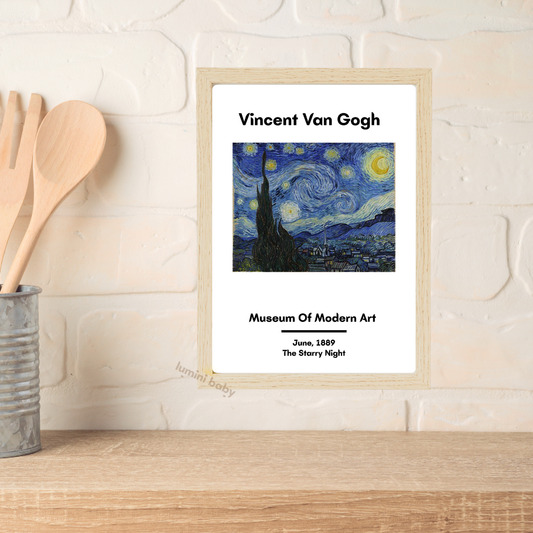 Vincent Van Gogh Tekli Mutfak Çerçeveleri