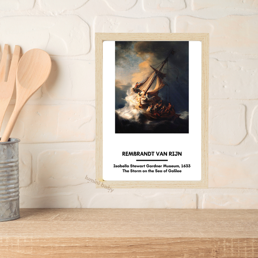 Rembrandt Van Rıjn Ahşap Çerçeveli Tekli Mutfak Tablosu